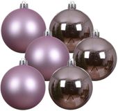Decoris Kerstballen - 36 stuks - 6 cm - Lila/Paars - Kunststof