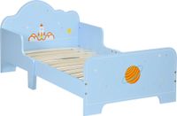 StarTech Kinderbed - Juniorbed - 143x74x59 cm - Geschikt voor kinderen van 3-6 jaar - Draagvermogen 80 kg - Gemaakt van MDF en multiplex - Zelfmontage vereist - Blauw