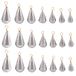 NA 18 stks Vissen Zinkers Ijzer Gewicht Vis Casting Tool Set Scheur Drop Stijl Sinkers Visserij Visgerei Accessoire