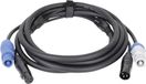 DAP-Audio Câble hybride FP20 – Power Pro & XLR 3 broches – DMX / Alimentation 3 m – noir