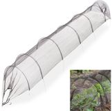 Merkloos / Sans marque Relaxdays Kweektunnel Tuin, 3 Meter, Tegen Ongedierte en Insecten, Plantentunnel met Bogen, PE en Metaal, Zwart