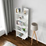 en.casa Boekenkast Vireftere 176x62x29 cm wit