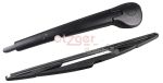 METZGER 2191012 Bras d'essuie-glace, arrière, complet avec lame d'essuie-glace, adapté pour CITROËN BERLINGO (B9), compatible pour PEUGEOT PARTNER Tepee, PARTNER fourgon