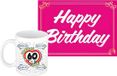 Bellatio Decorations Koffiemok 60 Jaar - Wit Keramiek - 300 ml