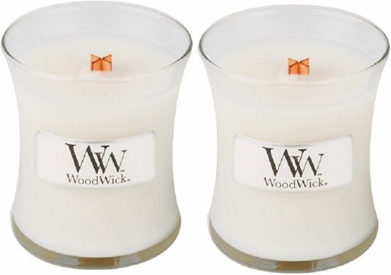 Woodwick Â® Mini Candle Linen 2 stuks