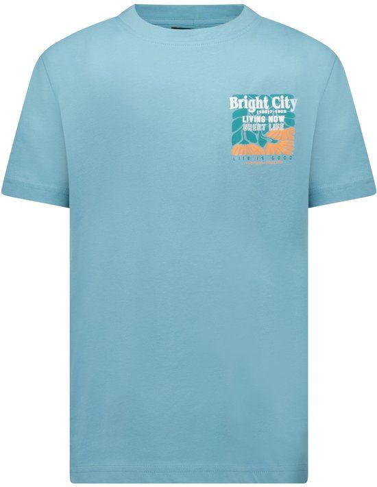 Cars Jeans T-shirt Ritzo jr. Jongens 128 Katoen Ronde hals Korte mouw Mint