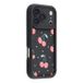 Coque TPU antichoc iPhone 17 Pro avec bords surélevés - Noire / Cerises