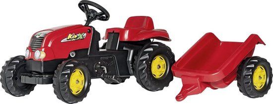 Rolly Toys rollyKid Red - Pedal Tractor with Trailer