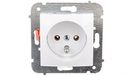CARLA Single stopcontact met/u wit 1733-10 elektro-plast nasielsk 5901752634909