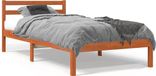 Maison Exclusive Lit bébé exclusif - Structure de lit sans matelas, couleur marron cire, dimensions 75x190 cm, en bois massif de pin