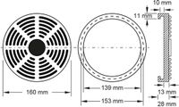 KS Tools Rubberen schijf 19 voor Intertech liften Ø 160 mm