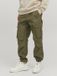 JACK & JONES Kane Noah Cuffed Cargo Loose Fit Heren Cargo Broek Groen XL