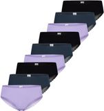 Schiesser Dames brazil slip 9 pack 95/5 Modern Cotton blauw