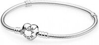 Pandora Moments armband met hartsluiting - 17 cm - Zilver