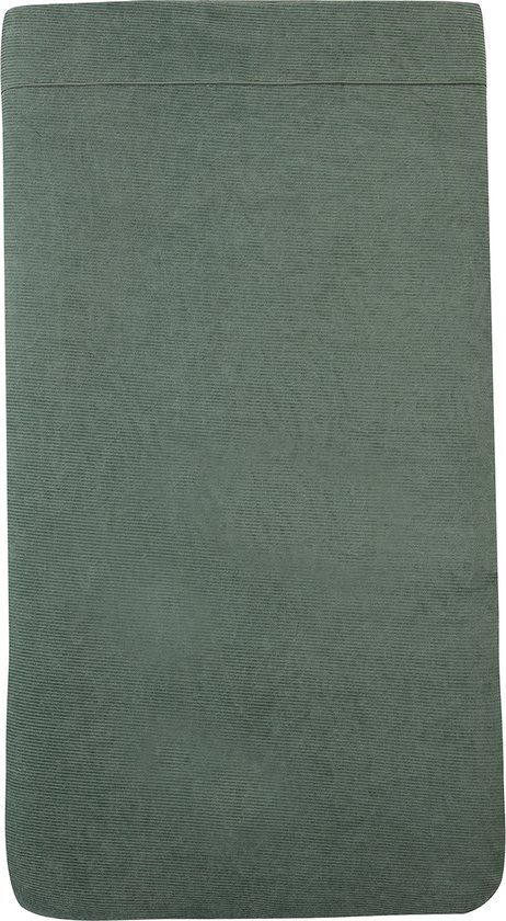 Witlof For Kids Ledikantdeken Tuck-Inn Forest Green Velvet Rib 60 x 120 cm