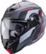 Caberg Duke Evo Systeemhelm ECE 22.06 Mat-Gun Metallic/Schwarz-Rot XS