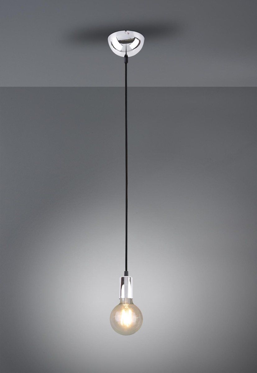 TRIO LEUCHTEN Hanglamp Cord - Chroom | metaal | E27 | chroom