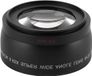 Objectif grand angle et macro sans marque 0,45x avec diamètre de filtre de 55 mm, Noir