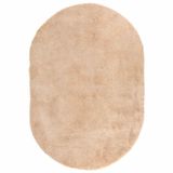 VidaXL Hoogpolig vloerkleed NAVARRA 300x200 cm polyester beige