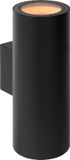 Lucide VOLANTIS - Wandspot Buiten - 2xE27 - IP54 - Zwart - Aluminium - 2022
