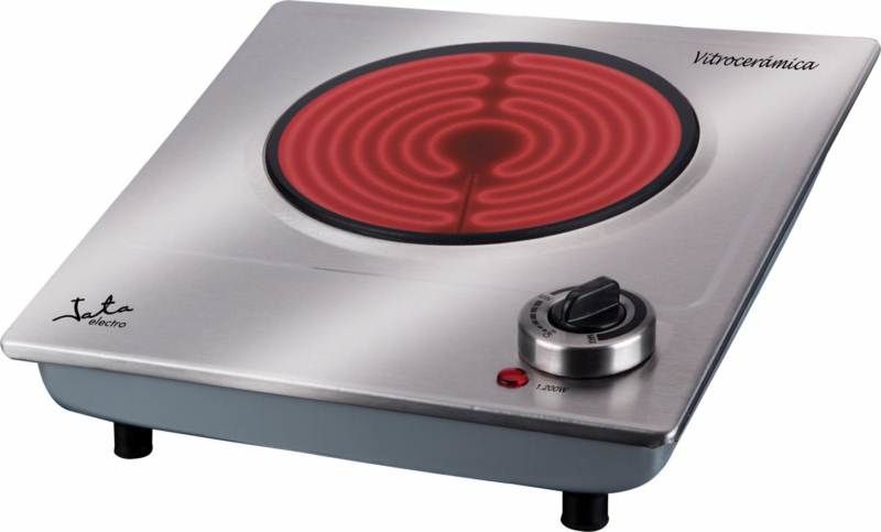 JATA V531 - Keramische kookplaat - 1 pit - RVS - 1200W