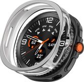 Wigento Samsung TPU beschermhoes voor de Galaxy Watch8 Classic 46mm, half doorschijnend, zilverkleurig