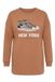 MIAMODA - Dames - Sweatshirt losse pasvorm leo-sneaker - Kaneelbruin - Maat 60