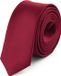 Ladeheid Smal Stropdas - Wijnrood - Polyester - 150 cm x 5 cm