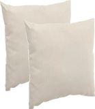 Hespéride Sierkussen - 2x - beige - 40 x 40 x 10 cm - polyester
