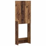 vidaXL Toiletkast DELFT Oud hout 66 x 25,5 x 190 cm Bewerkt hout