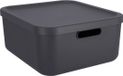 Rotho Albula Light 20 L - Decoratieve opbergbox - Antraciet