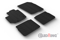 GledRing Rubbermatten passend voor Suzuki SX4 S-Cross 2022- (T-Design 4-delig + montageclips)