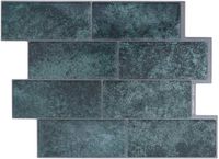 vidaXL - Subway - tegel - 20 st - Blauwgroen - 29 x 21 cm - Polyurethaan
