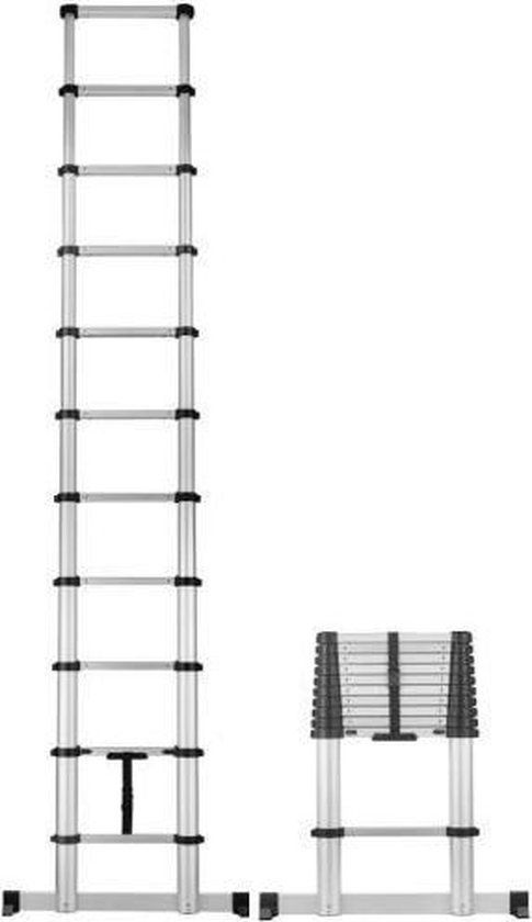 CAS Telescopische ladder - 11 treden - 4,05m werkhoogte