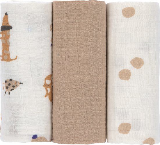 LÄSSIG Little Matey Hydrofieldoek - 3 Stuks - 60 x 60 cm - Royal Blue