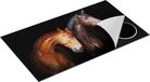 Chefcare Inductie Beschermer Twee Bruine Paarden Koppel - 90x55 cm