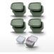Fackelmann Lot De 4 Boîtes À Collations 13 Cl Avec 3 Boîtes À Sauce