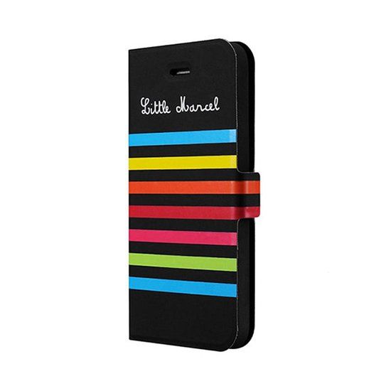 Little Marcel Folio 122 iPhone 6/6s Book Case - Colourful Black