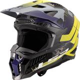 LS2 MX703 X-Force Galuo Grijs H-Vis Geel 06 Crosshelm - Maat M