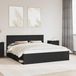 Maison Exclusive - Cadre de lit, noir, 180 x 200 cm, bois de pin massif