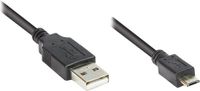 Alcasa 2510-MB02 USB-kabel Zwart 1.8 m