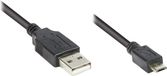 Alcasa 2510-MB02 USB-kabel Zwart 1.8 m