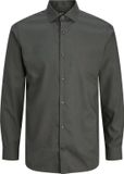 Jack & Jones Overhemd Jprblaparker Shirt L/s Noos 12227385 Dark Grey Mannen Maat - XL