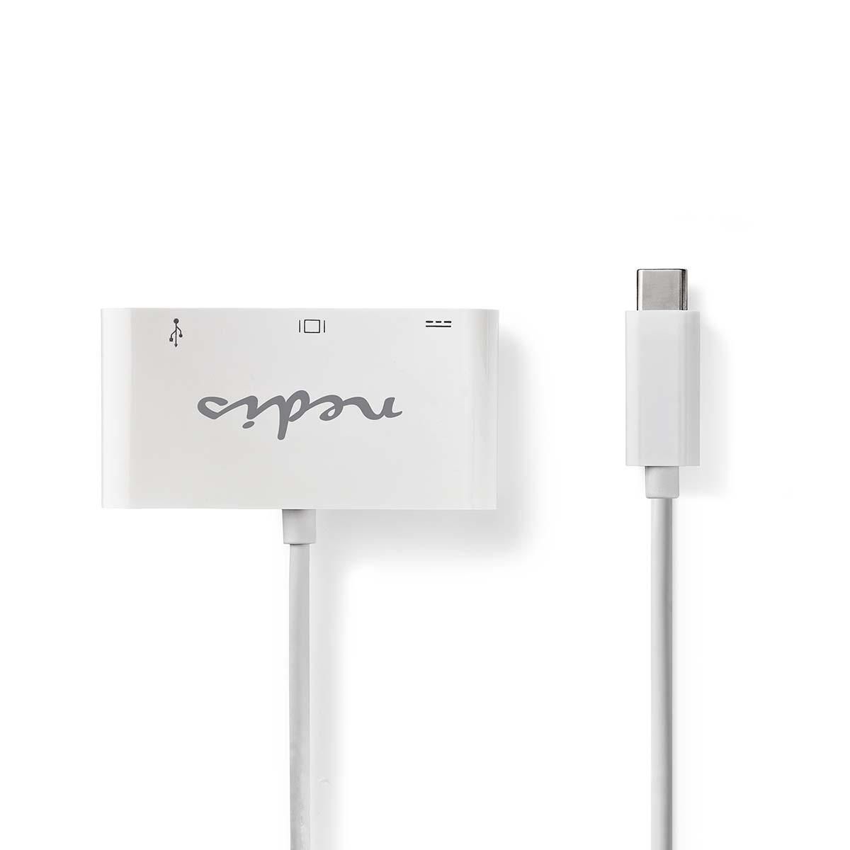 Nedis CCGB64760WT02 - USB-C naar USB-A Adapter - 0.2m - Wit