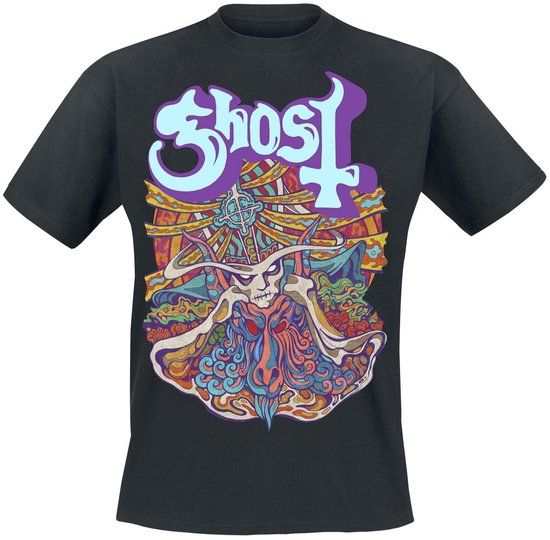 Ghost Satanic Panic Heren T-shirt - Zwart - XL