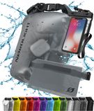 NORDLIGHT Waterdichte Dry Bag met telefoonzak en heuptas - (10L, Antraciet Mat)