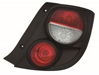 TarosTrade 41-2370-R-78121 stoplamp met zwart frame voor 3 of 5 deuren E-Mark kant rechts