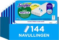 Swiffer Wet Vochtige Vloerdoekjes met Citroengeur - 6x24 doekjes