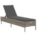 VidaXL Lounge Chair Padded Seat Polyrattan, Steel Cream, White