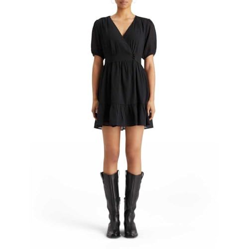 Scotch & Soda Dames Mini Wrap Casual Jurk - Evening Black 34